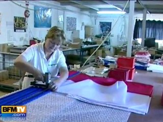 Les drapeaux du mariage princier made in France