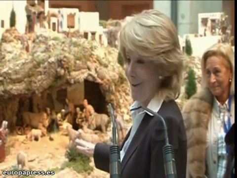 Aguirre inaugura belén de Real Casa de Correos