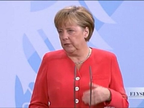 N. Sarkozy et A. Merkel : conférence de presse