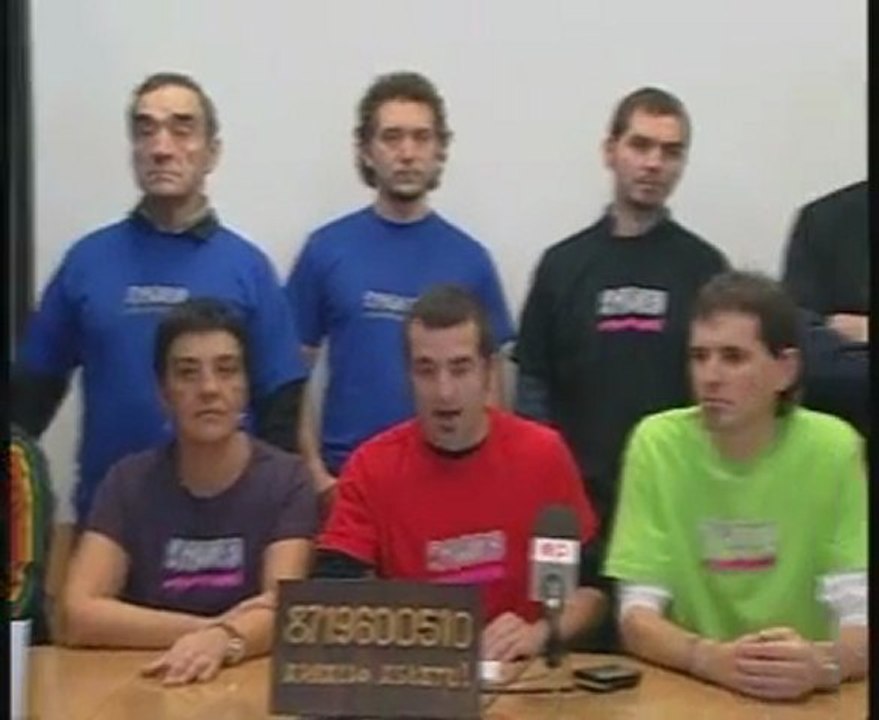 Presntan la marcha para pedir la liberacion de Otegi