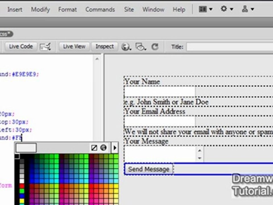 Contact Form with PHP and Javascript Validation - 1 of 2