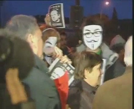 Manifestación por la libertad de Assange