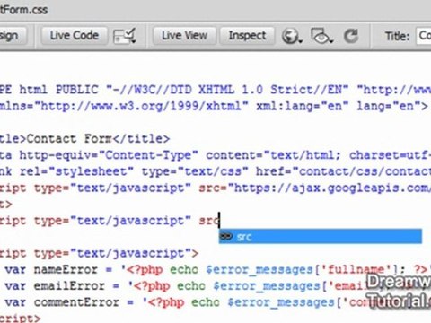 Contact Form with PHP and Javascript Validation - 2 of 2