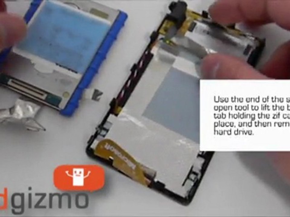 Zune 120 Repair: How to Replace your Zune 120GB Hard Drive Z