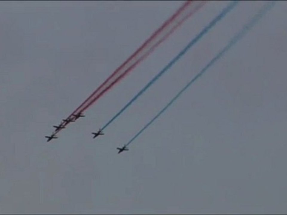 La Patrouille de France en répétition au dessus de saint-Dizier