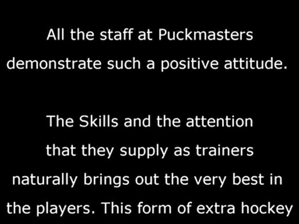 Full Endorsment of Puckmasters Franchise Founder Pete Fry