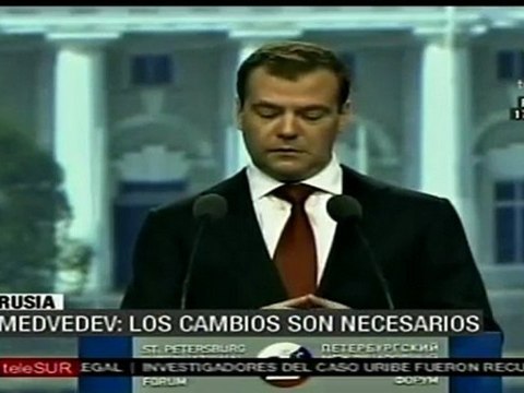Medvedev: Los cambios son necesarios
