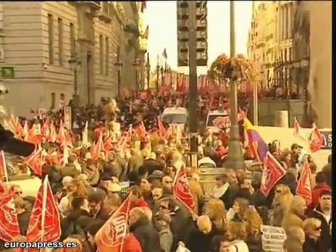 Manifestación contra la reforma laboral