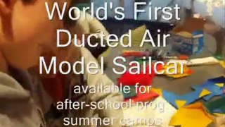 Model Sailcars for Vancouver after-school programs and science fairs in BC