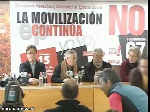 Los sindicatos a la calle contra la edad de jubilación