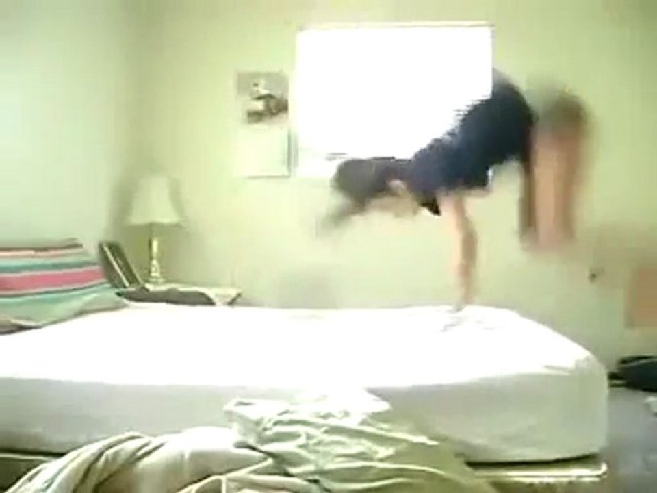 Bed Back Flip Fail