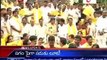 TDP activists stage a protest against the unruly behavior of Maharashtra Govt.