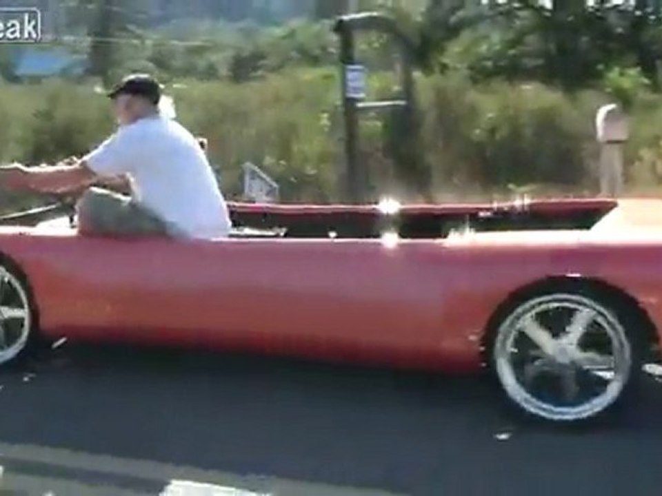 Hand angekurbelt human powered Auto