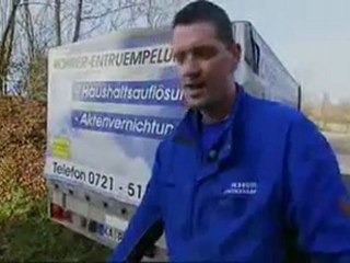 Patrick Rohrer Entrümpelung Karlsruhe ZDF-Reportage