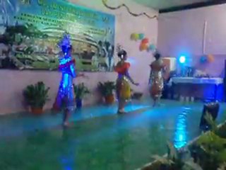 ngajat by iban girls at sarawak