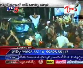 Y.S.Jagan's Odarpu yatra @ Sakhinetipalli - E.G.dist