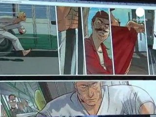 Comic strip heroes Putin and Medvedev out to save the world