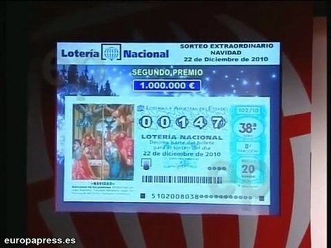 00147, Segundo Premio del Gordo.