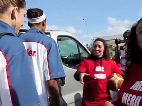 Avec l'Equipe de France Féminine quelques jours avant le départ pour l'EuroBasket Polonais