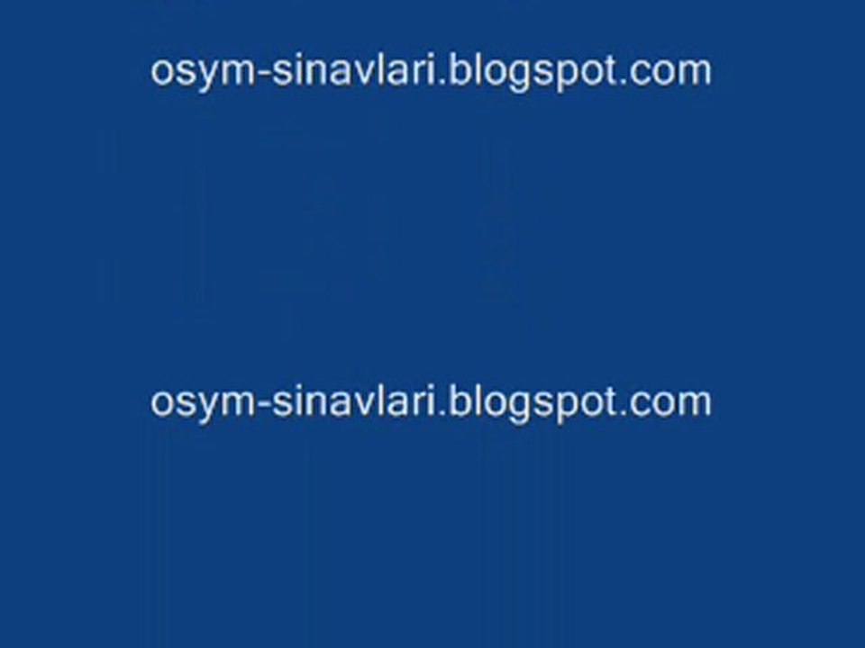 2011 LYS SORU VE CEVAPLARI