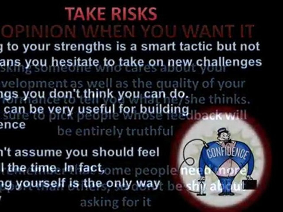 How to bulid confidence