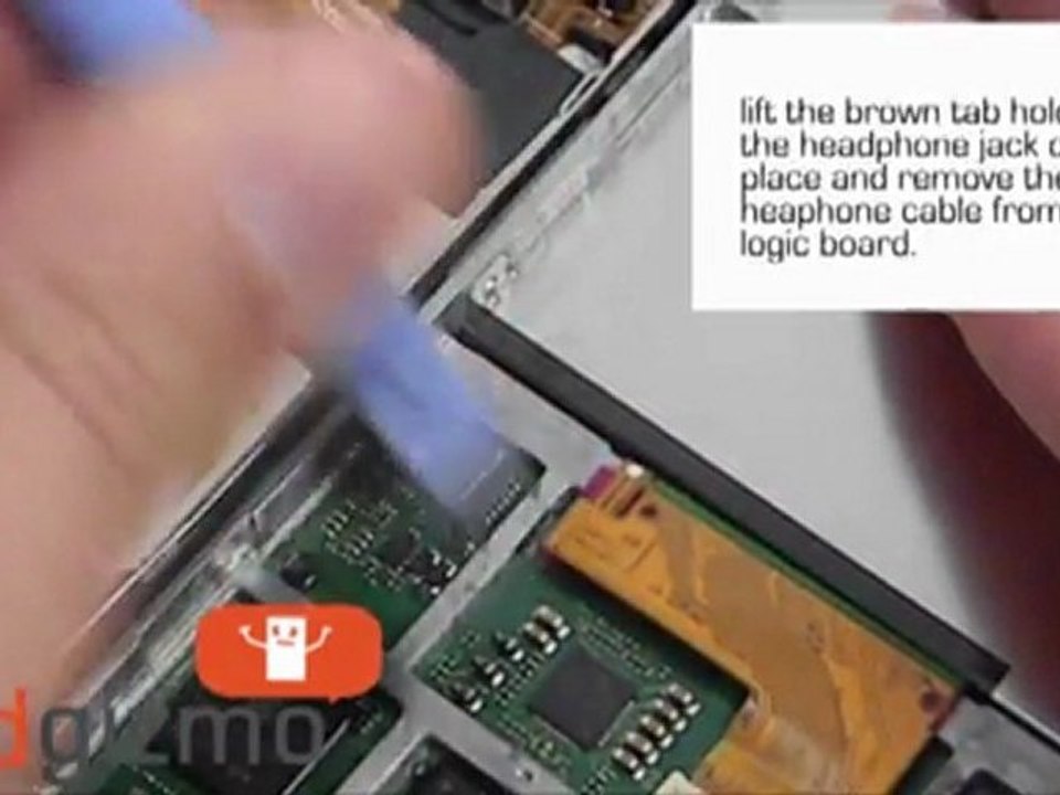iPod Classic Repair: how to replace 6th Generation Headphone