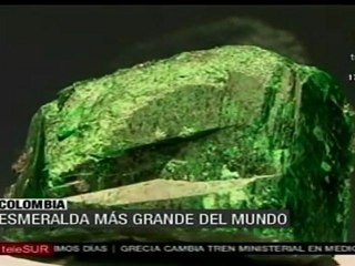 Colombia exhibe la esmeralda más grande del mundo