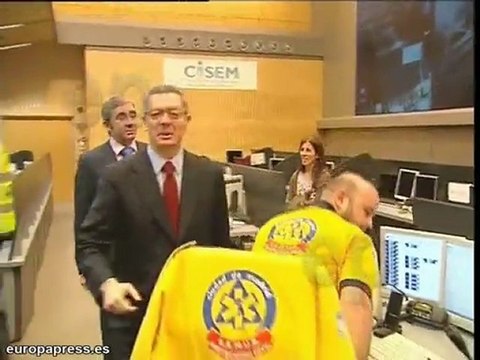 Gallardón felicita la Navidad a trabajadores