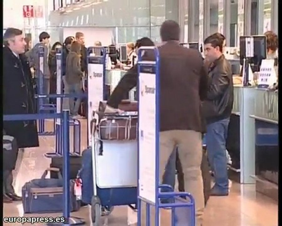 Cancelados 19 vuelos por el temporal en Europa.