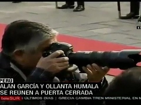 Alan García y Ollanta Humala se reúnen a puerta cerrada