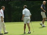 President Obama plays political opponents at golf