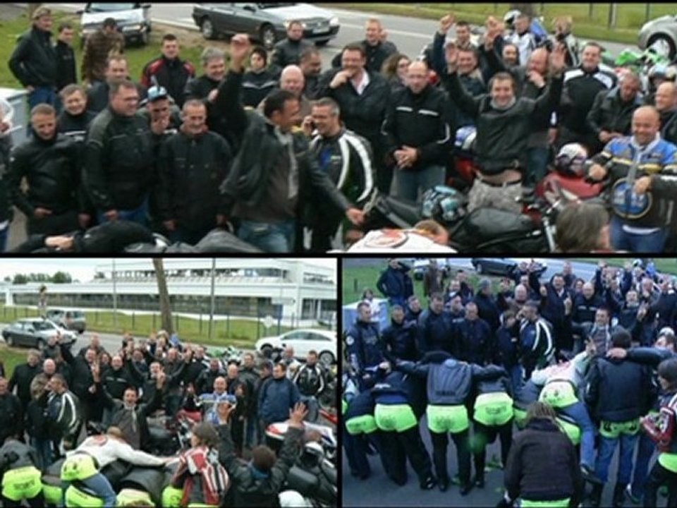Clip photo motard en colère Argentan 16 mai 2011