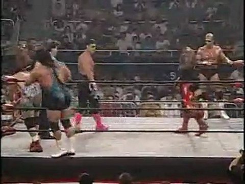 Sting & Lex Luger vs The Steiners Brothers vs Booker T & Stevie Ray