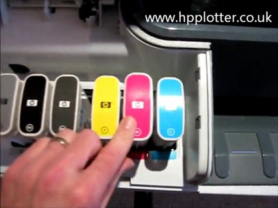 DesignJet T1100 Repair - Replace ink