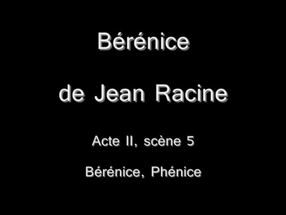 Atelier théâtre 2010/2011 - Bérénice II,5 (répétition)