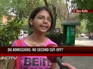 DU admissions: No second cut-off list?