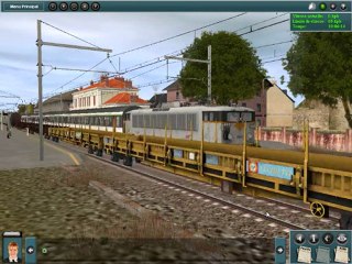 trainz passage d'un fret en gare