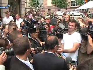 François Hollande en visite à Strasbourg