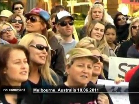 Australie : manifestations contre les... - no comment