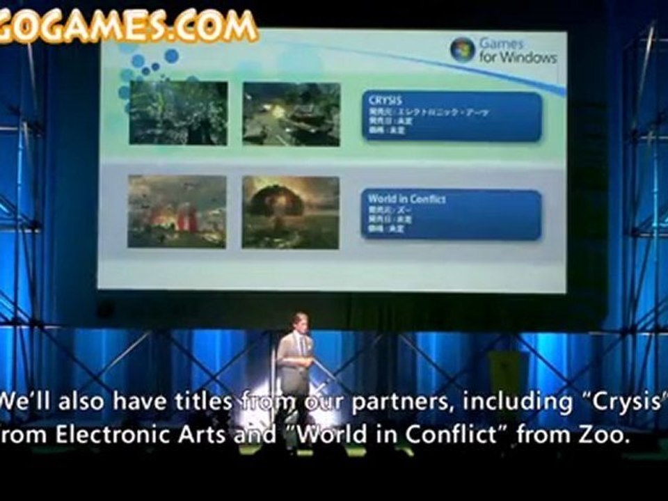 Microsoft Video Game - TGS 2007 Press Conference - Games For Windows HD - www.MiniGoGames.Com