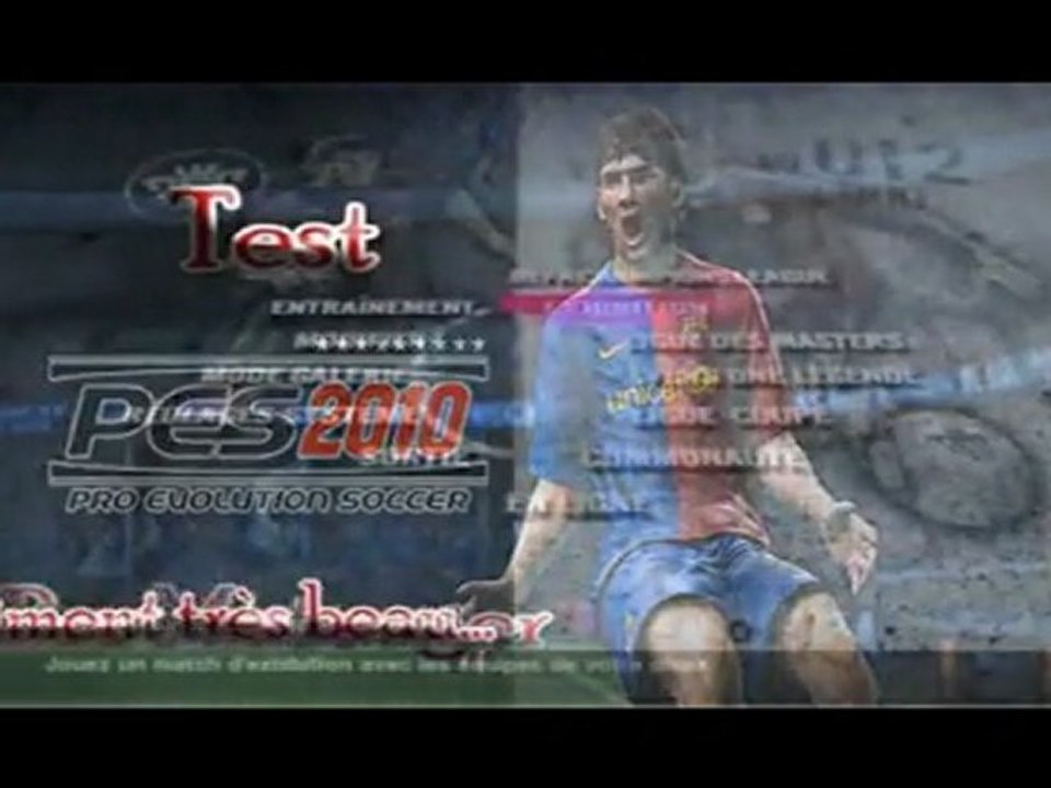 Mon tous premier test (pes 10)