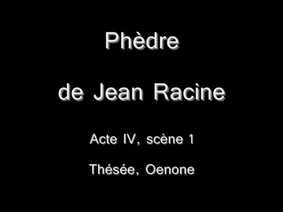 Atelier théâtre 2010/2011 - Phèdre IV,1 (répétition)