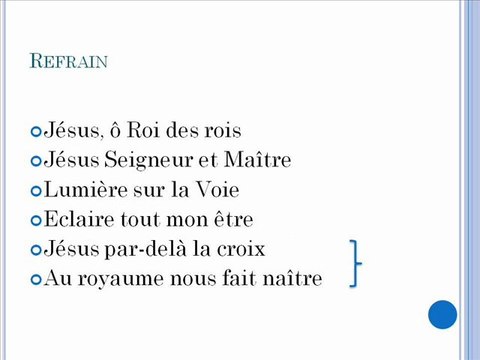 Chant 18.06.11 : Jesus O Roi Des Rois