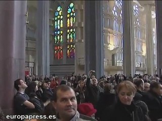 Gran afluencia de visitantes en la Sagrada Familia