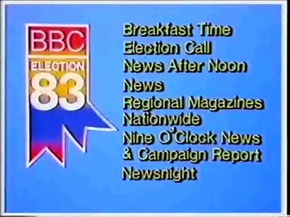 BBC2 Continuity (2), Sunday 15th May 1983