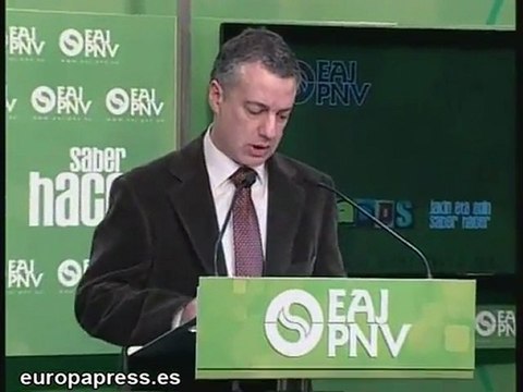 Urkullu sobre el comunicado de ETA