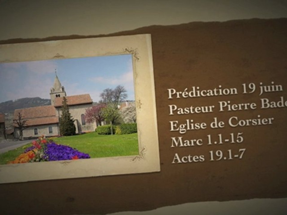 prédication 19 juin Eglise de Corsier