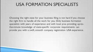 USA Company Formation - Which State Should You Incorporate Within?