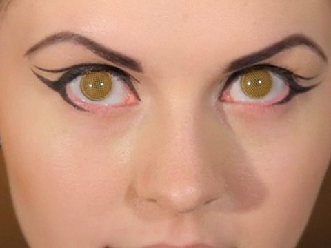 Yellow Mesh Coloured Contact Lenses