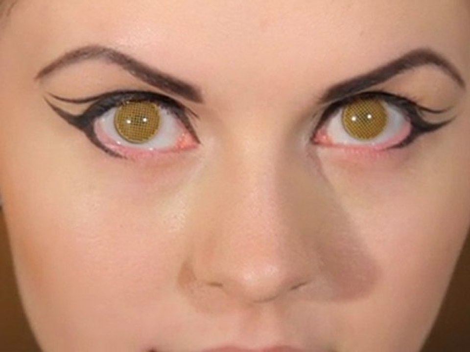 Yellow Mesh Coloured Contact Lenses